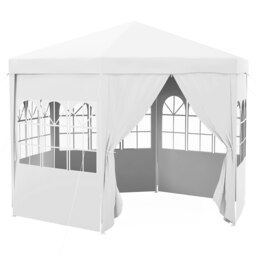 Rackhams 3.9m Outdoor Gazebo Canopy Party Tent with 6 Removable Side Walls - thumbnail 2