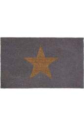 Rackhams Outdoor Printed Star Coir Mat - 45X75 cm - thumbnail 1