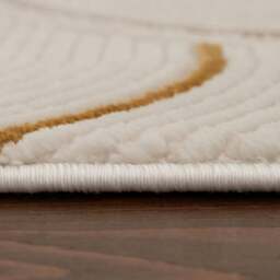 Rackhams Carmel Cream-Gold Geometric Rug - 6070 - 80X300 cm - thumbnail 5