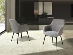 Rackhams Grey Fabric Chair 4222 - thumbnail 3
