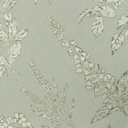 Rackhams Sophia New Floral Jacquard Cushion Cover - Sage - 50cm x 50cm - Sage - 100% Polyester - thumbnail 2