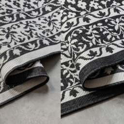 Rackhams Meekly Indoor & Outdoor Reversible Black Rug - 160X230 cm - thumbnail 3
