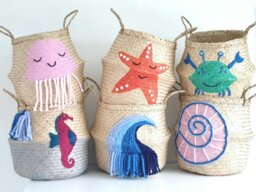 Rackhams Pink Jellyfish Basket - Large - thumbnail 3