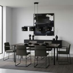 Rackhams KARBON Pendant Lamp 4 x E27 Black - thumbnail 5