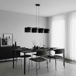 Rackhams KARBON Pendant Lamp 4 x E27 Black - thumbnail 4