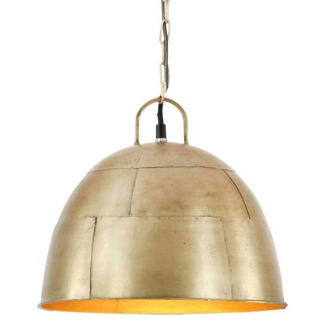Rackhams Industrial Vintage Hanging Lamp 25 W Brass Round 31 cm E27