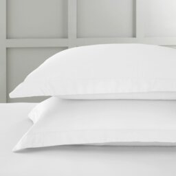 Rackhams 400 Thread Count Cotton Sateen Oxford Pillowcase Pair - 50x75cm (x2)
