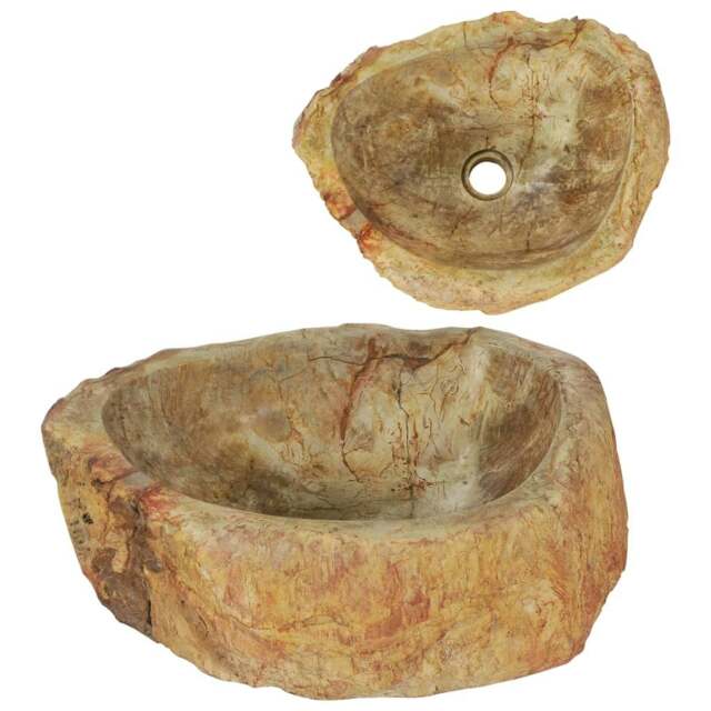 Rackhams Sink 45x35x15 cm Fossil Stone Cream