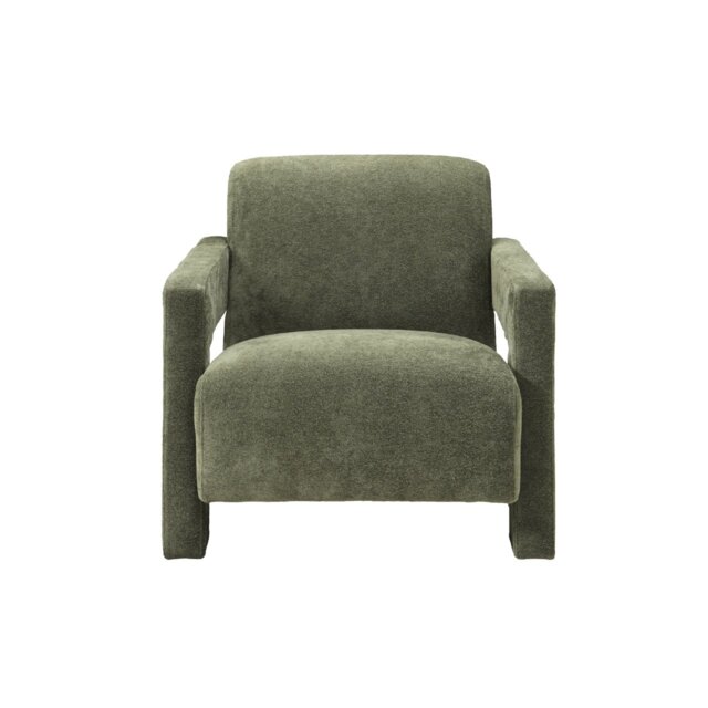 Rackhams Apex Angular Armchair - Olive Green - Soft Weave - Olive - image 1