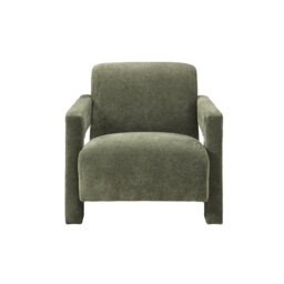 Rackhams Apex Angular Armchair - Olive Green - Soft Weave - Olive