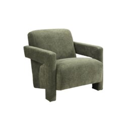 Rackhams Apex Angular Armchair - Olive Green - Soft Weave - Olive - thumbnail 2