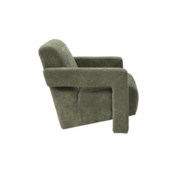 Rackhams Apex Angular Armchair - Olive Green - Soft Weave - Olive - thumbnail 3