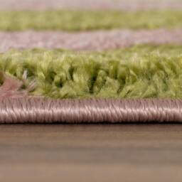 Rackhams Joli Geometric Green & Pink Rug - 200X290 cm - thumbnail 5