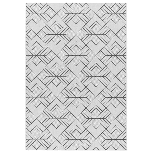 Rackhams Patio PAT16 Outdoor Deco Ivory Rug - 120x170cm - image 1