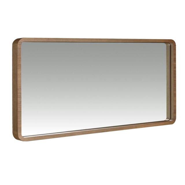 Rackhams Rectangular Walnut Wall Mirror 3035 - image 1