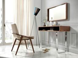 Rackhams Rectangular Walnut Wall Mirror 3035 - thumbnail 3