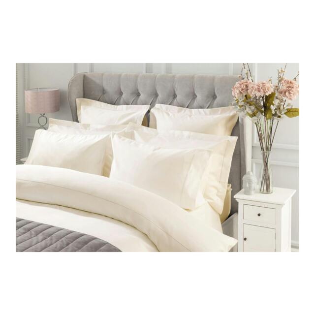 Rackhams Oxford Continental Pillowcase - Ivory - 75cm x 50cm - Ivory - 100% Egyptian Cotton - image 1