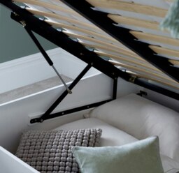 Rackhams Dawson White Wooden Ottoman Bed - Double - thumbnail 4