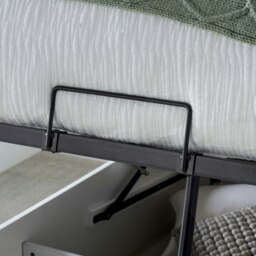 Rackhams Dawson White Wooden Ottoman Bed - Double - thumbnail 5