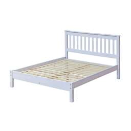 "Rackhams 4'6"" slatted low end bedstead - Grey" - thumbnail 3