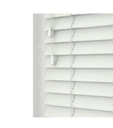 Rackhams Ultra White Wooden Venetian Blinds With Strings (130cm drop) - 165cm - thumbnail 2