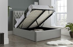 Rackhams Wilson Grey Fabric Ottoman Bed - Double - thumbnail 3