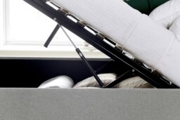 Rackhams Wilson Grey Fabric Ottoman Bed - Double - thumbnail 6