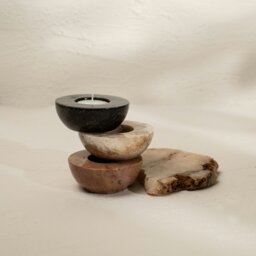Rackhams Halfmoon Tea Light Candle Holder 3 Different Colors - Black - thumbnail 3