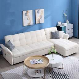 Rackhams SB162 Three Seater Corner Sofa Bed, White - 255cm - Others ( Contact Us ) - thumbnail 2