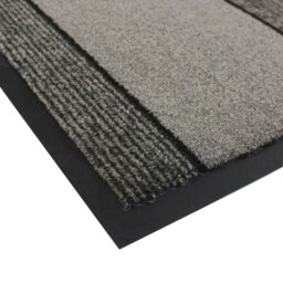 Rackhams Miracle Machine Washable with Stripes Barrier Mat, 40x60cm, Grey - thumbnail 3