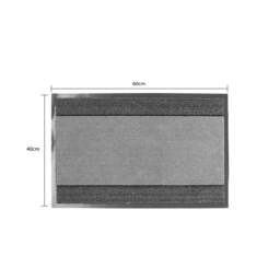 Rackhams Miracle Machine Washable with Stripes Barrier Mat, 40x60cm, Grey - thumbnail 5