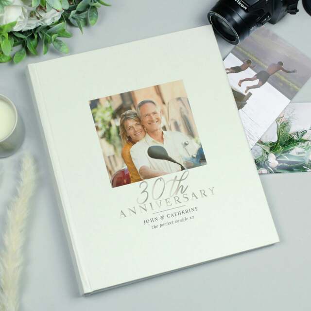Rackhams Personalised Photo Upload 30th Anniversary Traditional Photo Album - image 1