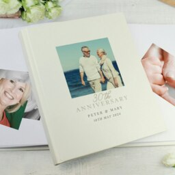 Rackhams Personalised Photo Upload 30th Anniversary Traditional Photo Album - thumbnail 4