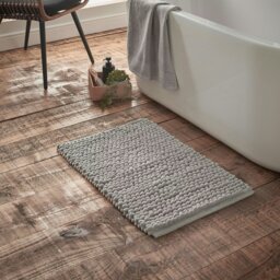 Rackhams Aspen Bobble Bath Mat - Grey - Bath Mat 50 x 80 cm