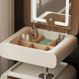 Rackhams Collins Lift-Up Rotable Dressing Table, Bedside Table - No Stool - thumbnail 5
