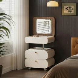 Rackhams Collins Lift-Up Rotable Dressing Table, Bedside Table - No Stool - thumbnail 1