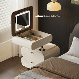 Rackhams Collins Lift-Up Rotable Dressing Table, Bedside Table - No Stool - thumbnail 6