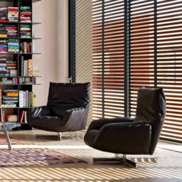 Rackhams Schmidt Chiara Lounge Chair With Footstool, Swivel, Real Leather - Real Leather ( Contact Surface ) - Others ( Contact Us ) - thumbnail 4