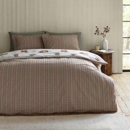 Rackhams Angus Highland Cow Reversible Duvet Cover Set Natural - Double - Natural - thumbnail 2