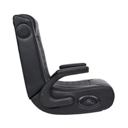 Rackhams Emperor X 2.1 Elite Esports DAB Surround Sound Gaming Chair Floor Rocker - Black - PU - thumbnail 4