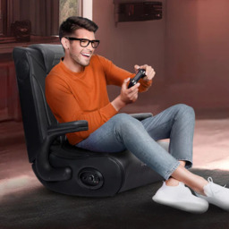 Rackhams Emperor X 2.1 Elite Esports DAB Surround Sound Gaming Chair Floor Rocker - Black - PU - thumbnail 2