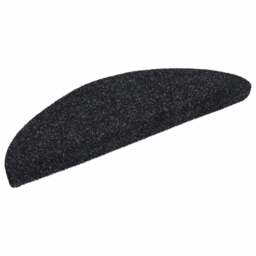 Rackhams Self-adhesive Stair Mats 10 pcs Black 56x17x3 cm Needle Punch - thumbnail 3
