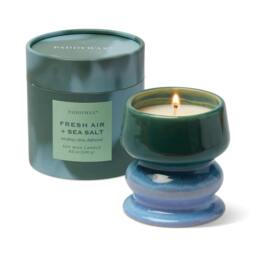 Rackhams Paddywax Melt Range Ceramic Candle - 8.5oz - Blue/Green - Fresh Air & Sea Salt - thumbnail 1