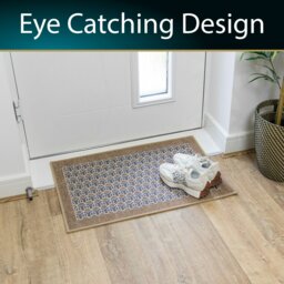 Rackhams Allure Machine Washable Entrance Doormat, 50x75cm - Beige - thumbnail 5