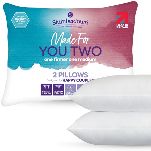 Rackhams Made For You Two Medium / Firm Support Pillow - 2 - image 1