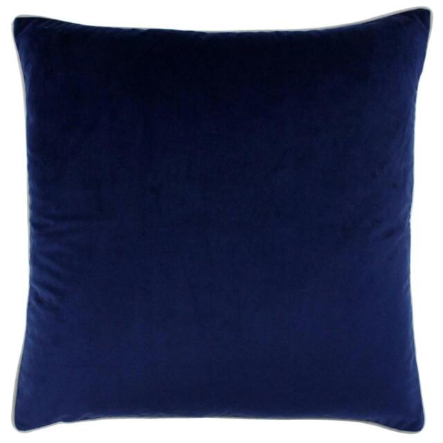 Rackhams Meridian Cushion Cover - Navy/Silver - 55 x 55cm - Navy/Silver - 100% Polyester