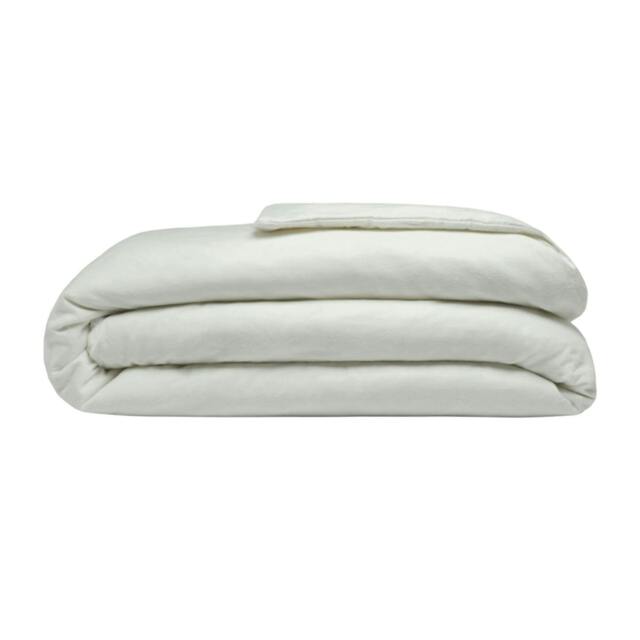 Rackhams Brushed Cotton Duvet Cover - Green Apple - Single - Green Apple - 100% Cotton - image 1