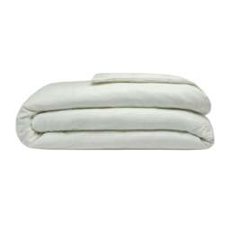 Rackhams Brushed Cotton Duvet Cover - Green Apple - Single - Green Apple - 100% Cotton - thumbnail 4