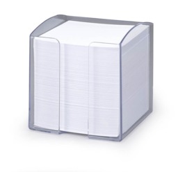 Rackhams TREND 800 Sheet Note Box Transparent Memo Pad - 6 Pack - Clear