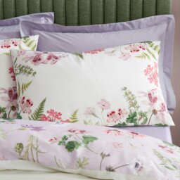 Rackhams Serenity Garden Reversible 200 Thread Count Cotton Duvet Cover Set - King - thumbnail 3